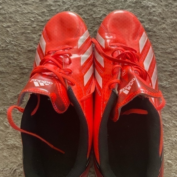 Adidas Mens Size 12 RF10 IN G96445 Orange Black Indoor Soccer Shoes - Picture 5 of 7